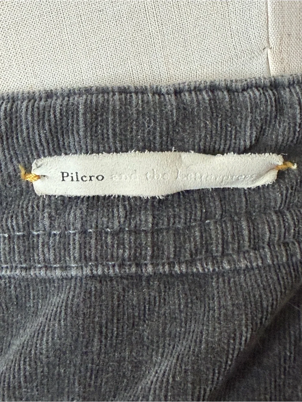Pilcro & the Letterpress Dark Grey -SZ 29- High Rise Skinny Corduroy Jeans